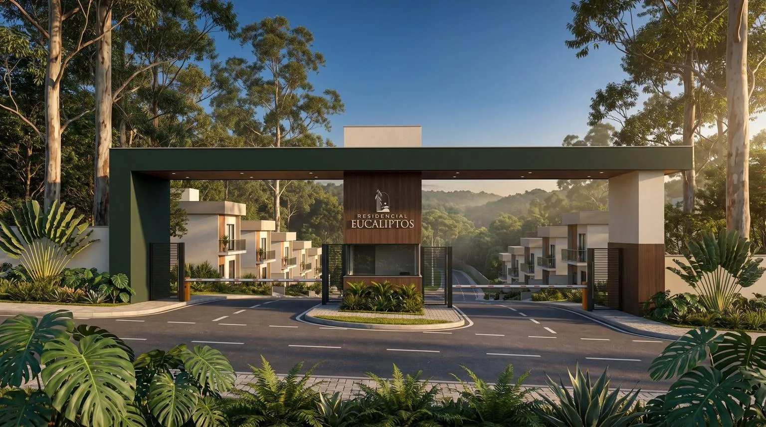 Portaria ilustrativa do Residencial Eucaliptos